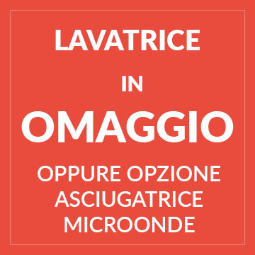 Lavatrice, asciugatrice o microonde in OMAGGIO