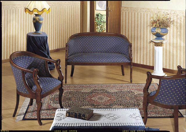 Divano e poltrona arte povera linea "Handel"