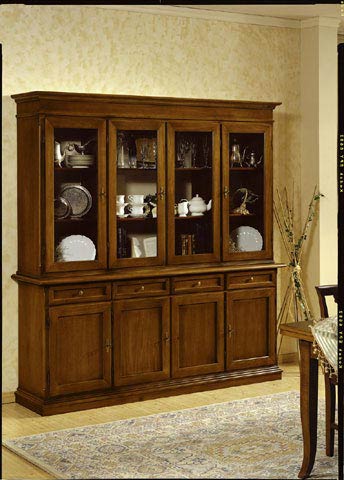 Credenza con alzata arte povera linea "Fiore"