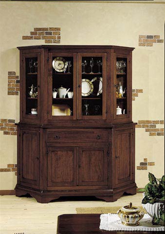 Credenza con alzata arte povera linea "Debussy"