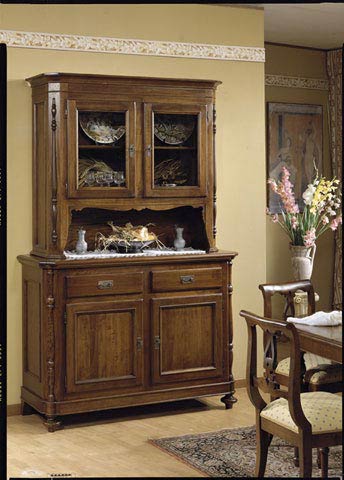 Credenza con alzata arte povera linea "Haydn"