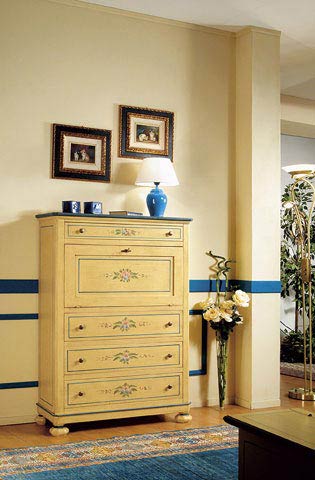 Secretaire arte povera laccato