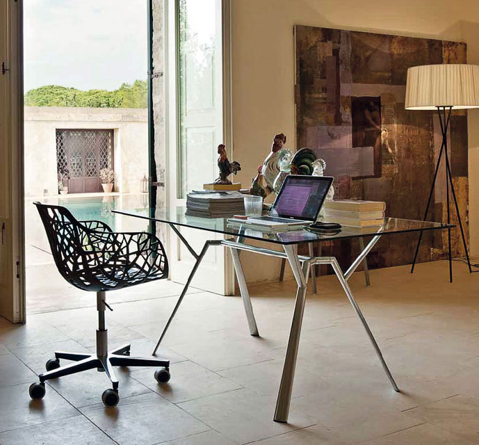 Sedia Forest con ruote