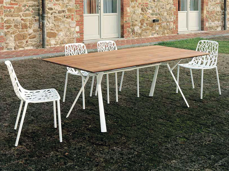 Sedia Forest, Tavolo Radice Quadra