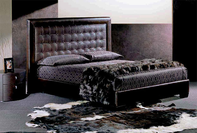 Letto classico imbottito Giellebimod. Amleto