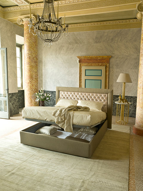 Letto classico imbottito Giellebimod. Amleto 2