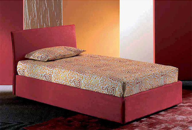 Letto moderno imbottito Giellebimod. Arco