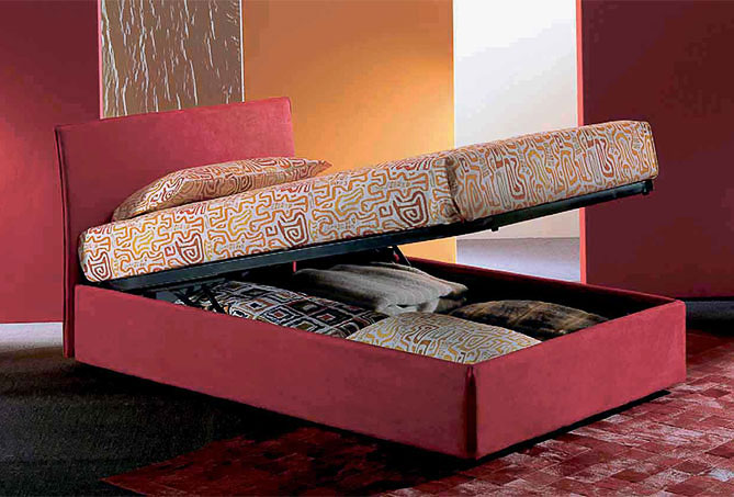 Letto moderno imbottito Giellebimod. Arco
