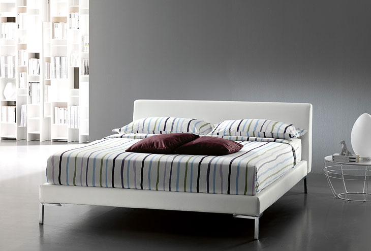 Letto moderno imbottito Giellebimod. Dali letto