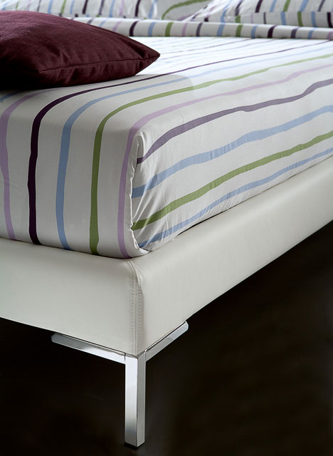 Letto moderno imbottito Giellebimod. Dali letto
