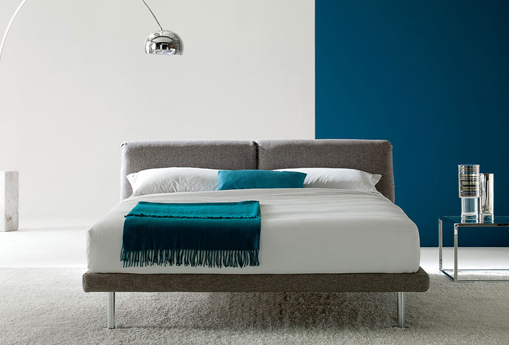 Letto moderno imbottito Giellebimod. Dormiglione