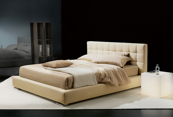 Letto moderno imbottito Giellebimod. Edgar