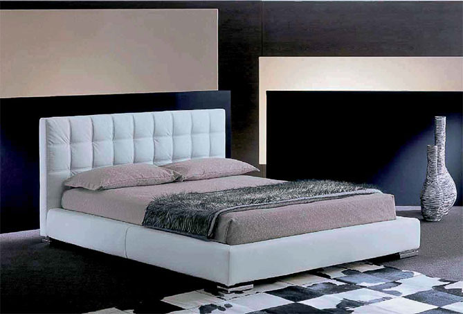 Letto moderno imbottito Giellebimod. Edgar
