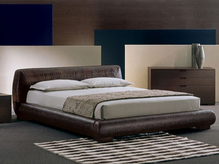 Letto moderno imbottito Giellebimod. Efeso