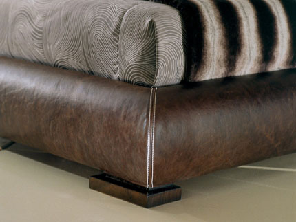 Letto moderno imbottito Giellebimod. Eliseo
