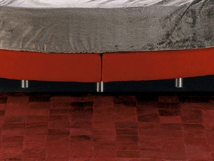 Letto tondo imbottito Giellebimod. Elton