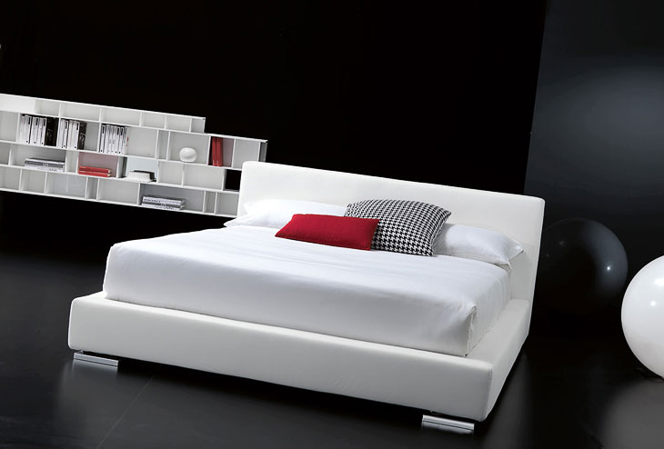 Letto moderno imbottito Giellebimod. Ervin
