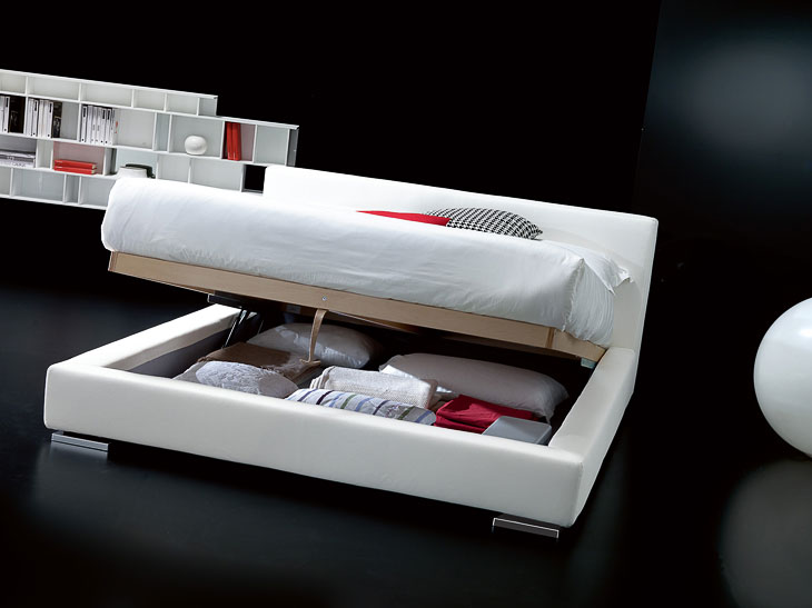 Letto moderno imbottito Giellebimod. Ervin