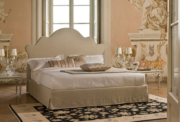 Letto classico imbottito Giellebimod. Macbeth