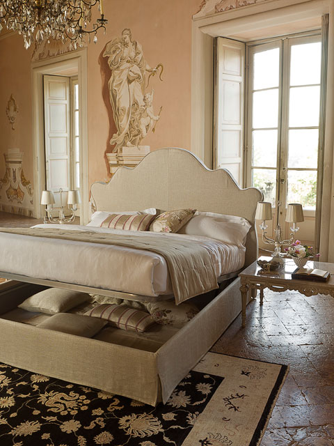 Letto classico imbottito Giellebimod. Macbeth