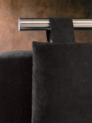 Letto moderno imbottito Giellebimod. Nettuno