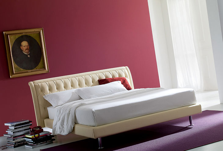 Letto classico imbottito Giellebimod. Otello