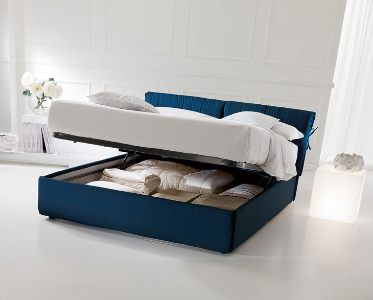 Letto moderno imbottito Giellebimod. Pisolo