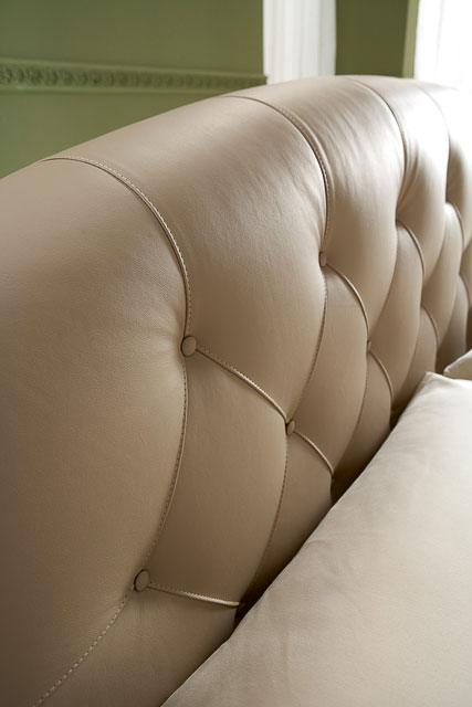 Letto classico imbottito Giellebimod. Romeo