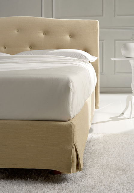 Letto classico imbottito Giellebimod. Settecento