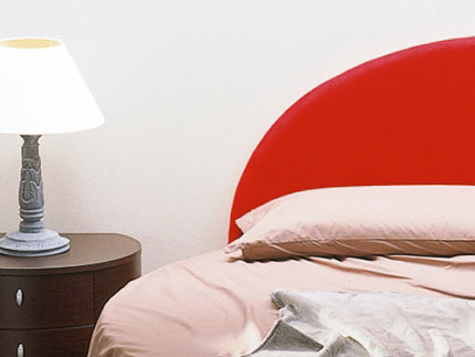 Letto tondo imbottito Giellebimod. Simon