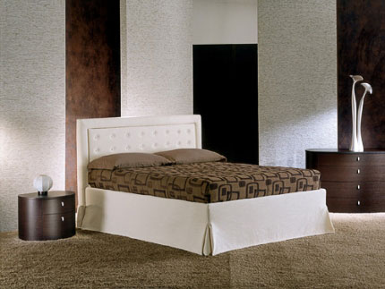 Letto moderno imbottito Giellebimod. Sogno 1 bis