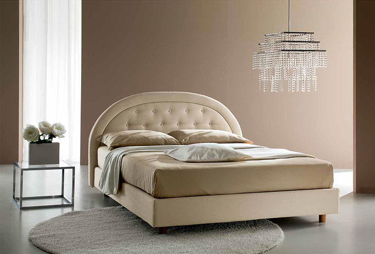 Letto classico imbottito Giellebimod. Sogno 3, 3 bis, 3 capitone