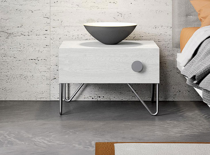 Comodini in finitura Laccato Opaco Spagnol