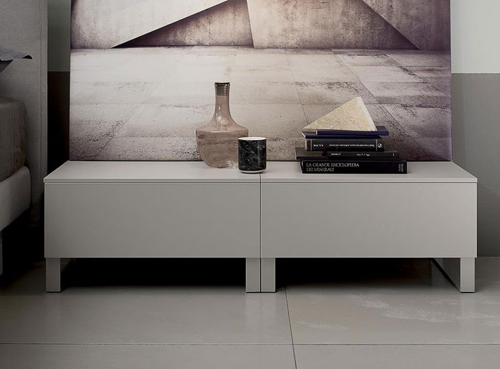 Comodini Sky in finitura Laccato Spagnol