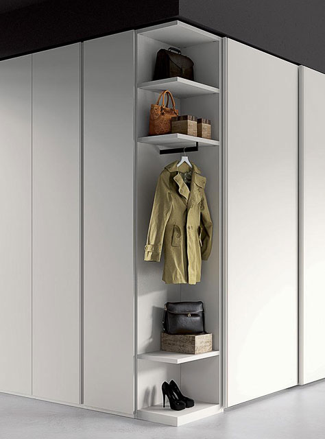 Elemento terminale ad angolo per armadio Spagnol Mod. Omega