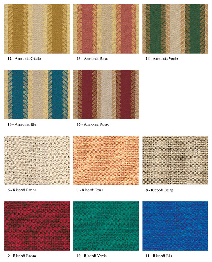 Gamma tessuti per sedie in arte povera #2