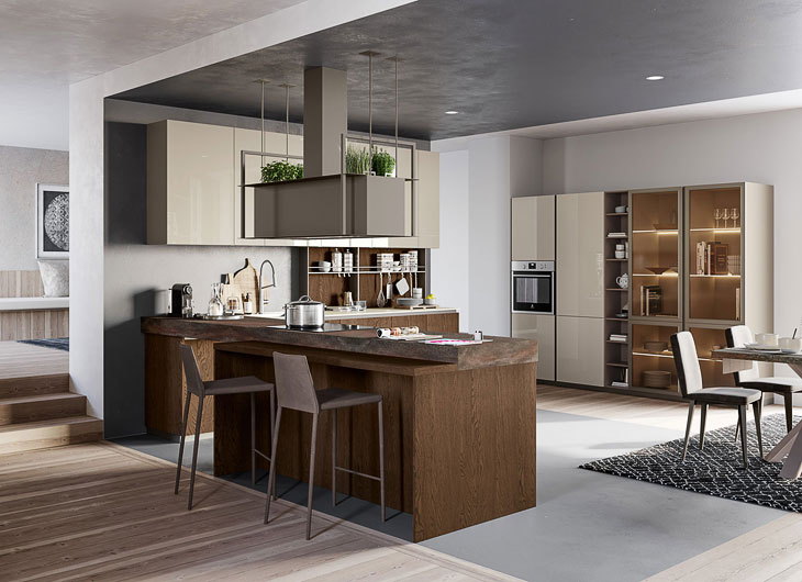 Cucine CREO Kitchens - Modello Tablet Wood #2