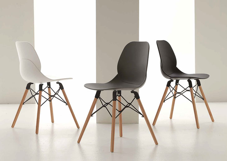 Sedia Shell Wood #1