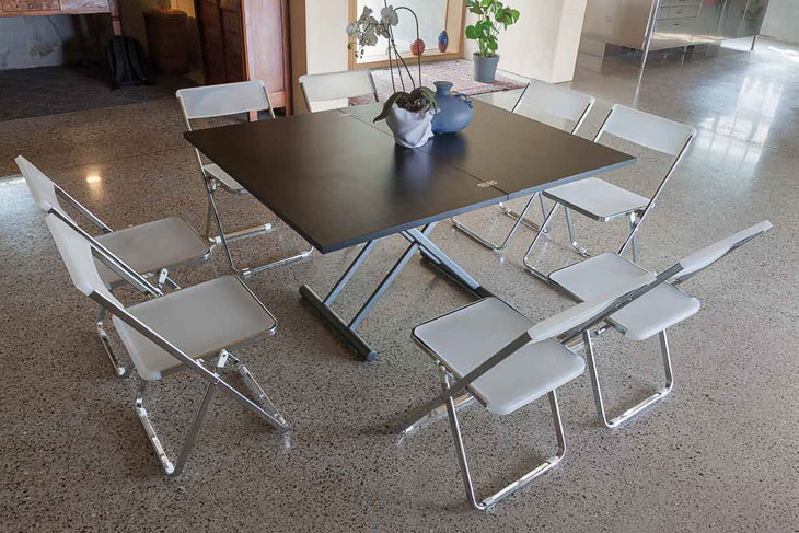 Tavolo Trasformabile Lift Kristal #1