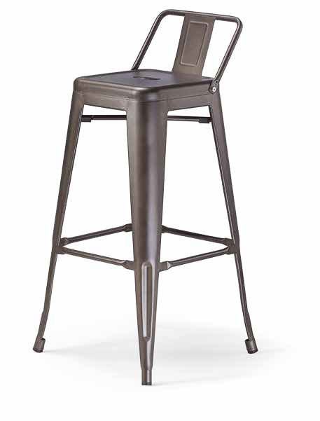 Sgabello Route 66 Back Stool #1