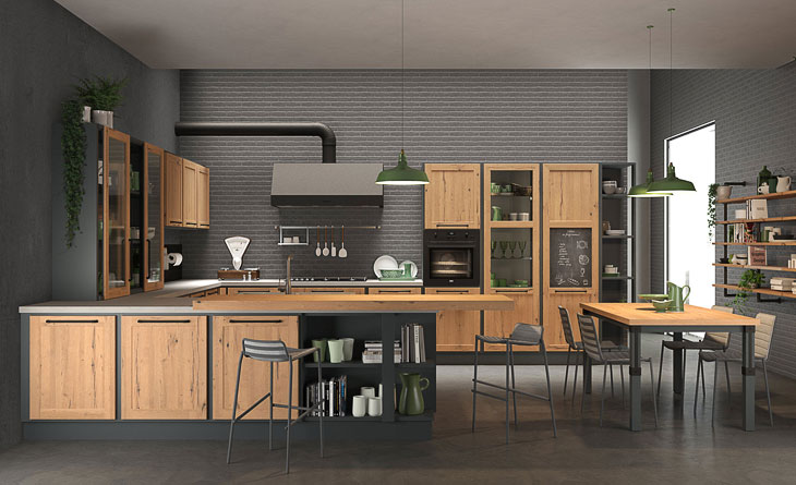 Cucina Lube Borgo Antico Modello Provenza #34