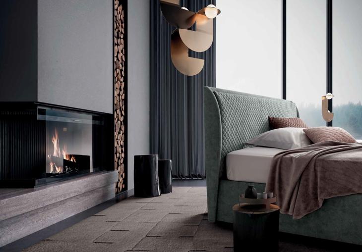 Letti imbottiti Rigo Mod. CALIPE #1 