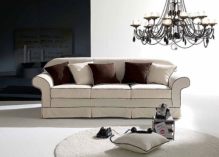 Divano classico Giellebi modello Soft
