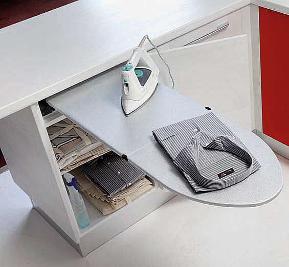 Base con asse da stiro