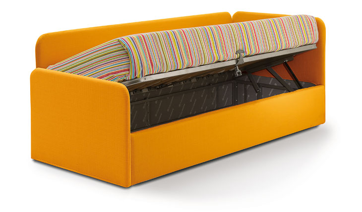 Divano letto imbottito Easy con contenitore