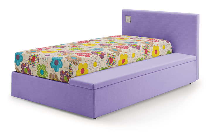 Letto Pisolo contenitore con materasso e panca