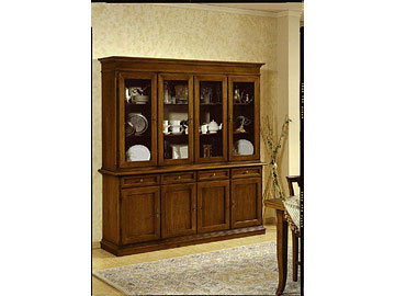 Credenza con alzata arte povera linea "Fiore"