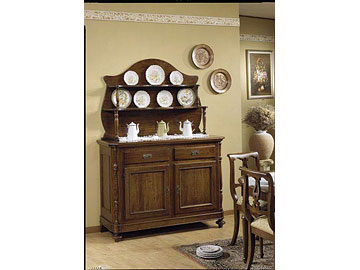 Credenza con alzata arte povera linea "Haydn"
