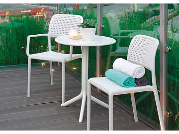 Sedia Bora, tavolino Step, sedia Bora Bistrot