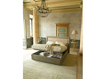 Letto classico imbottito Giellebimod. Amleto 2